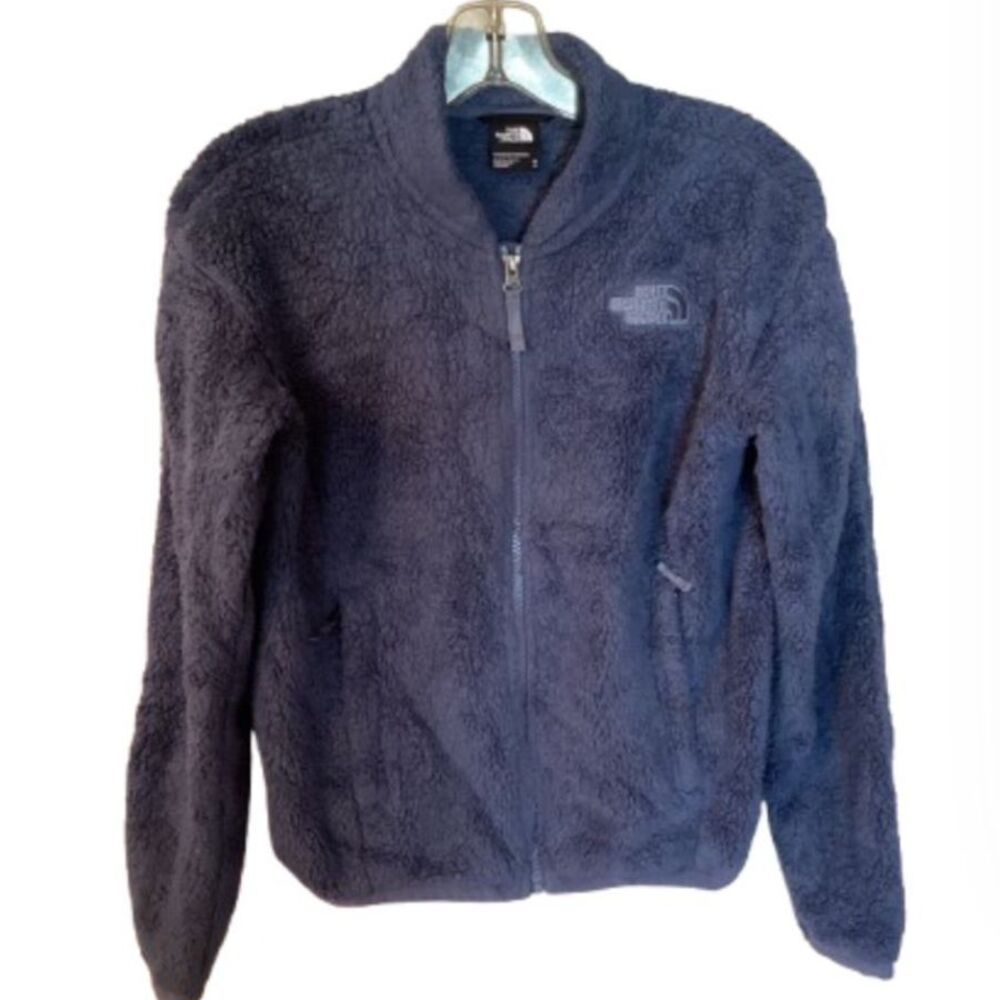 THE NORTH FACE SIZE XS BLUE GROVELAND SHERPA JACKET FLUFFY FA21